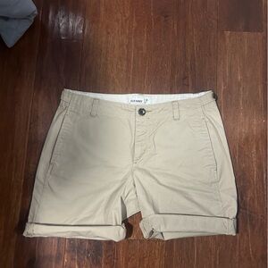Old Navy Beige Flat Front Shorts
